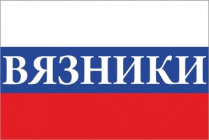 Флаг России с названием города Вязники