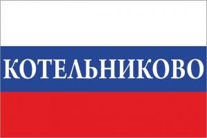 Флаг России с названием города Котельниково