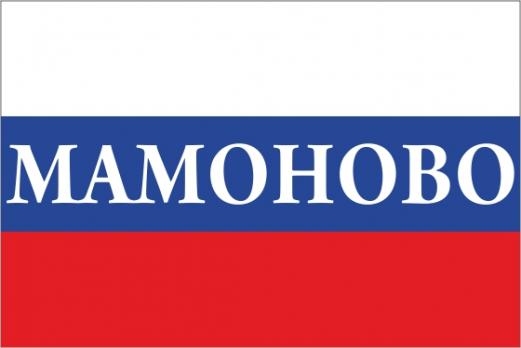 Флаг России с названием города Мамоново