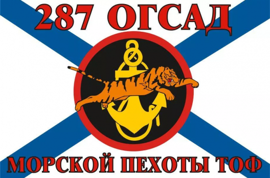 Флаг Морской пехоты 287 ОГСАД Тихоокеанский флот