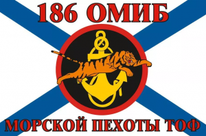 Флаг Морской пехоты 186 ОМИБ Тихоокеанский флот