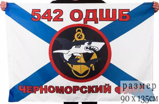 Флаг Морской пехоты 542 ОДШБ Черноморский флот