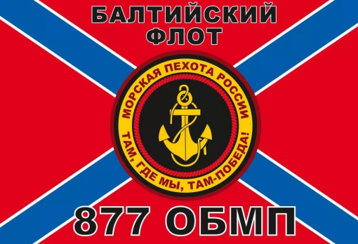 Флаг Морской пехоты 877 ОБМП Балтийский флот