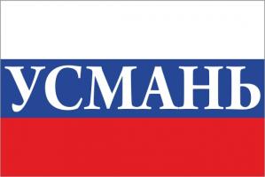 Флаг России с названием города Усмань