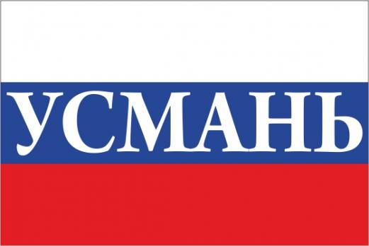 Флаг России с названием города Усмань