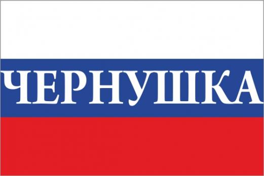 Флаг России с названием города Чернушка