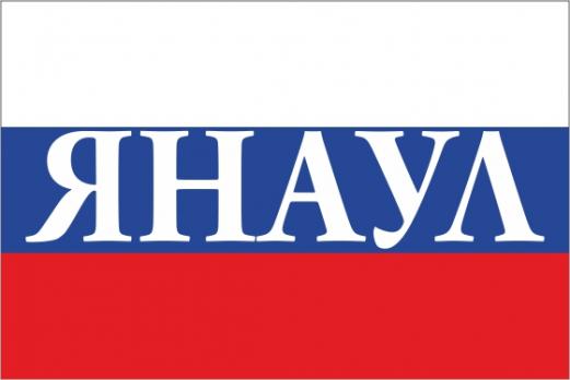 Флаг России с названием города Янаул