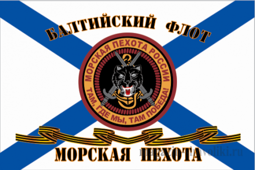 Флаг Морской пехоты Балтийский Флот