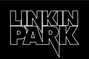 Флаг группы Linkin Park, черный фон