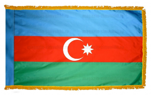 Флаг Азербайджана с бахромой